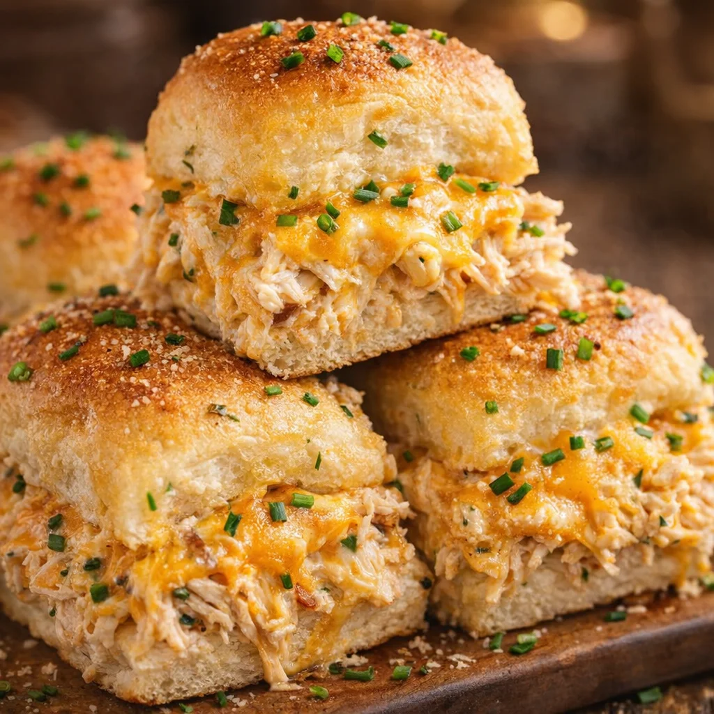 Delicious Crack Chicken Sandwiches made with creamy ranch chicken and cheese.