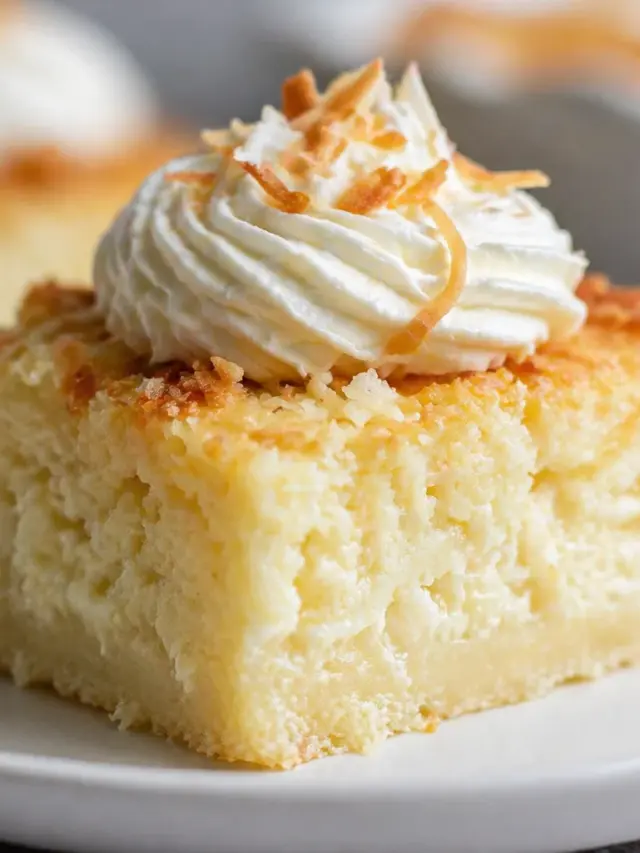 Baby Coconut Impossible Pies