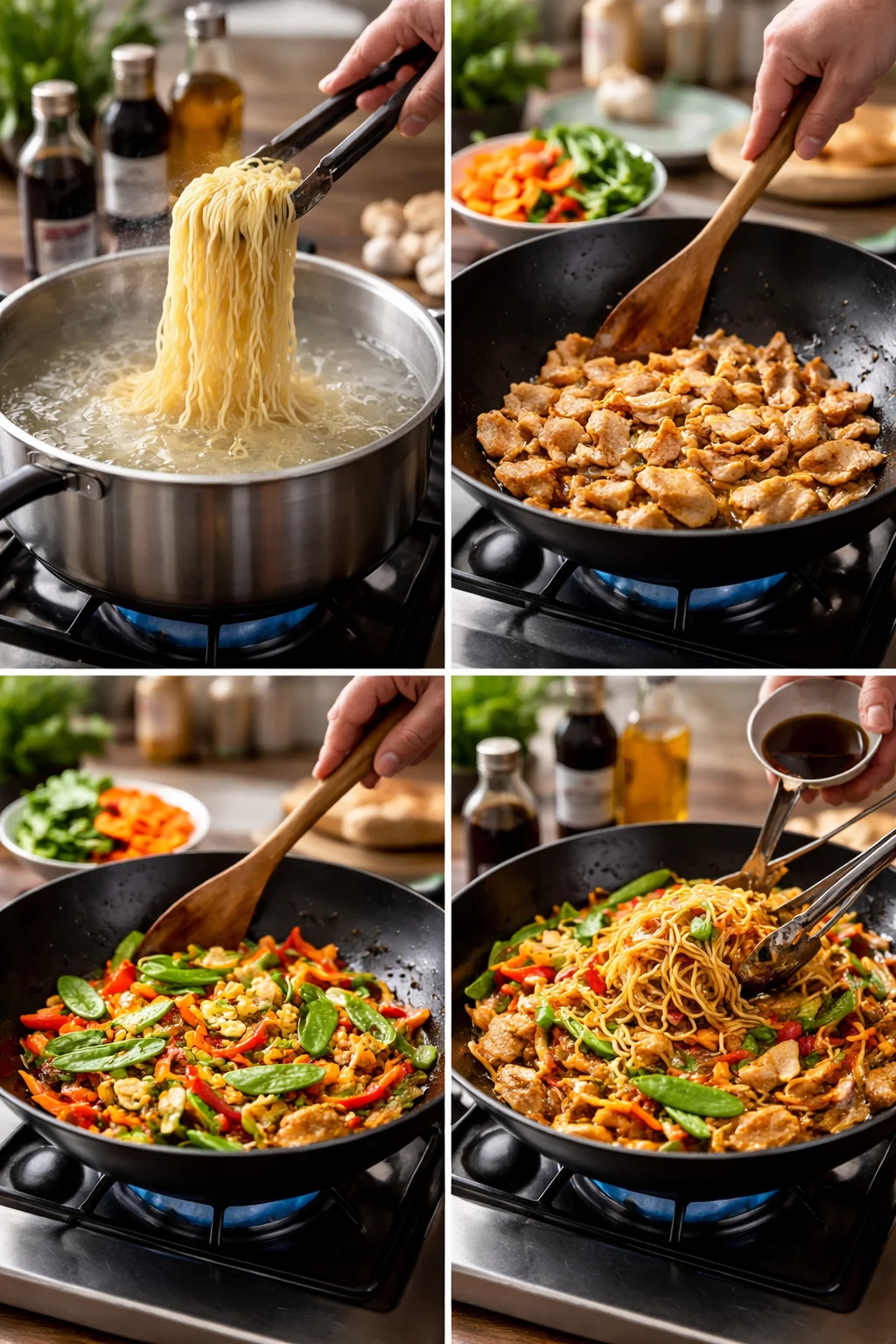 Garlic Chicken Lo Mein