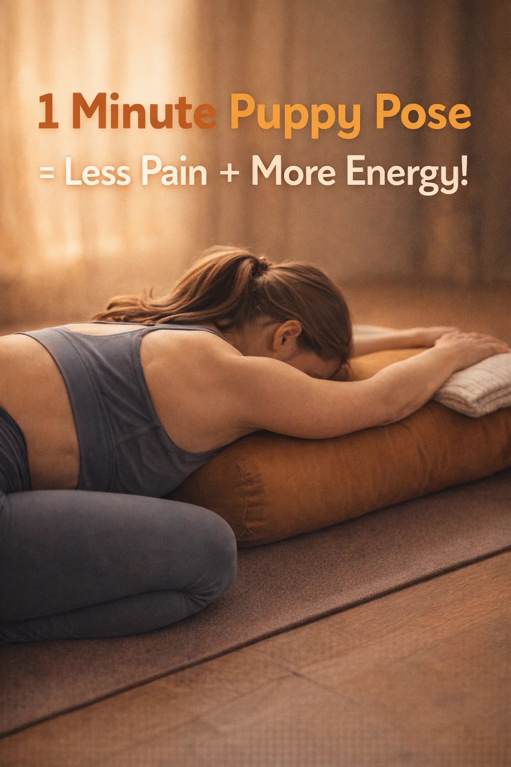 How 1 Minute of Supported Puppy Pose Can Reduce Upper Back Pain and Increase Energy Levels