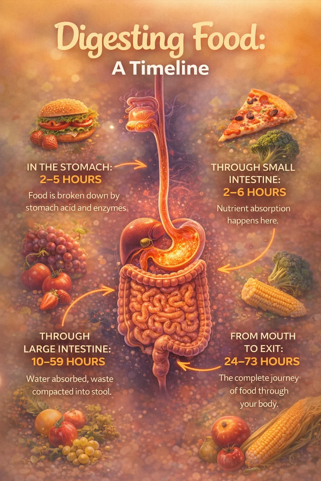 How Long Digestion Takes Throughout Your Body