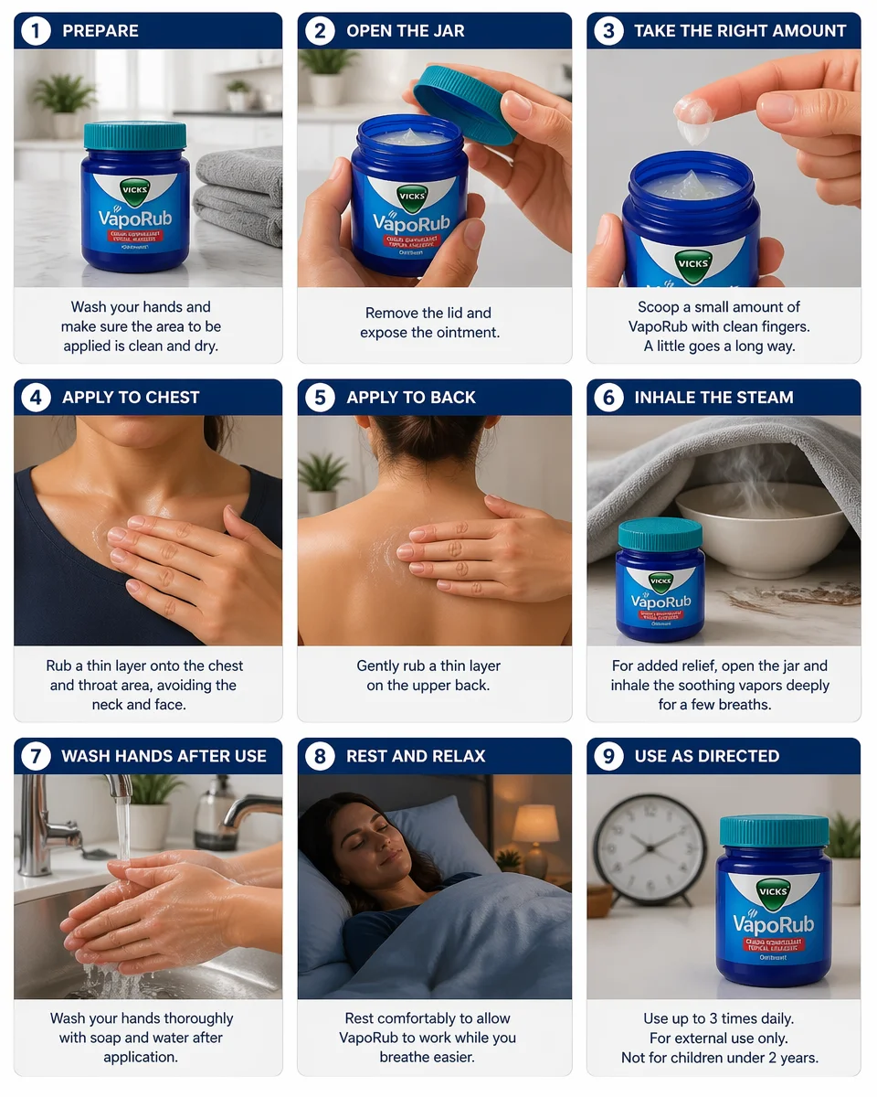 How To Use VapoRub For Sinus Relief Safely