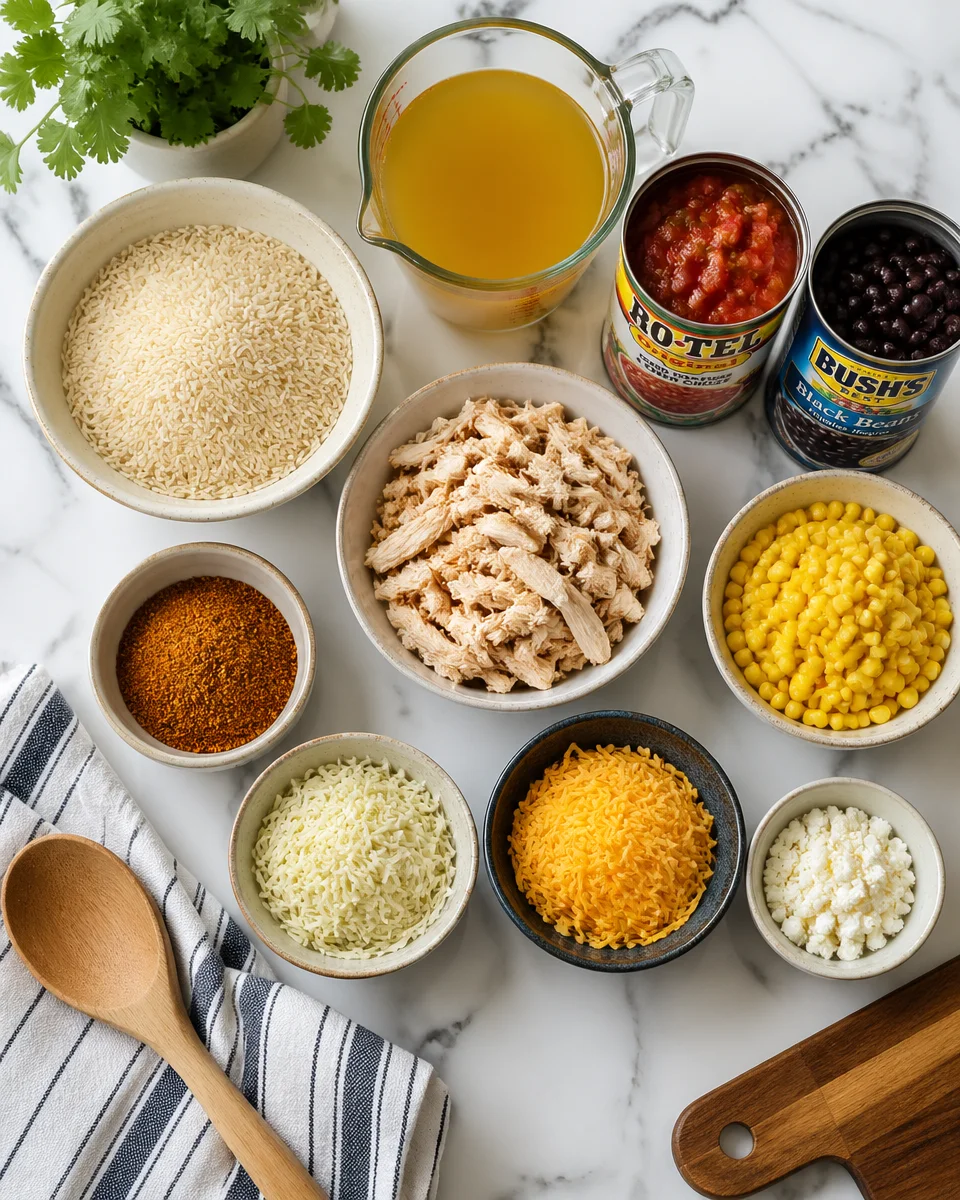 MEXICAN CHICKEN and RICE CASSEROLE