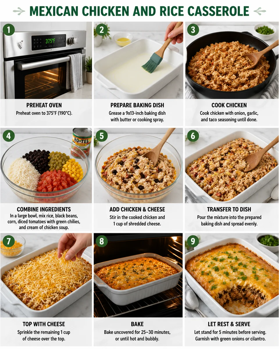 MEXICAN CHICKEN and RICE CASSEROLE