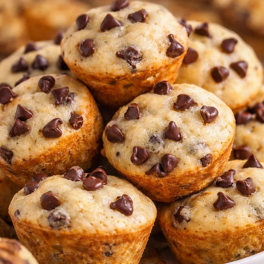 Delicious mini banana bread muffins made with ripe bananas, perfect for breakfast.