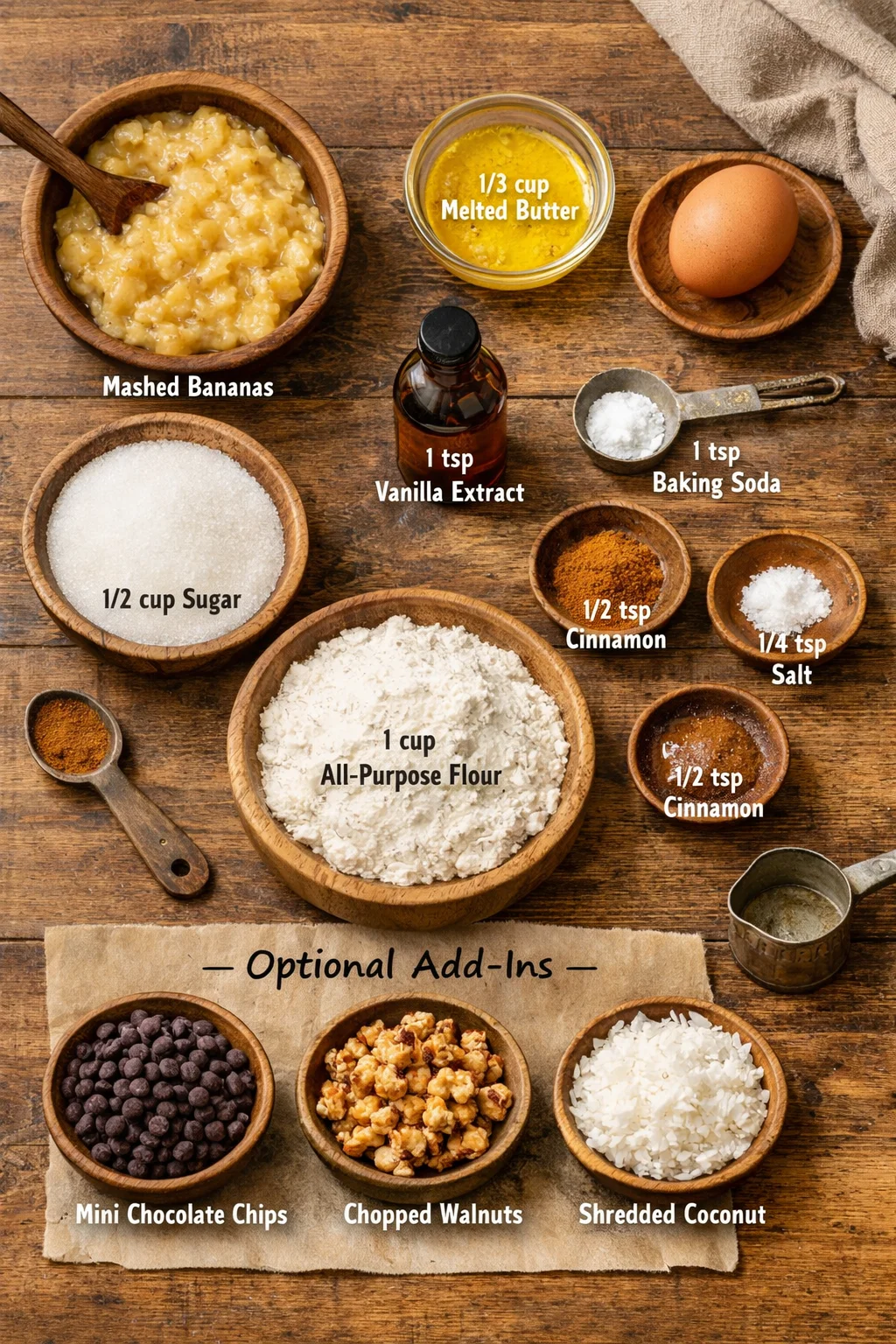 MINI BANANA BREAD MUFFINS