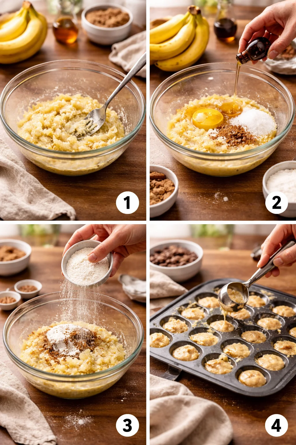 MINI BANANA BREAD MUFFINS