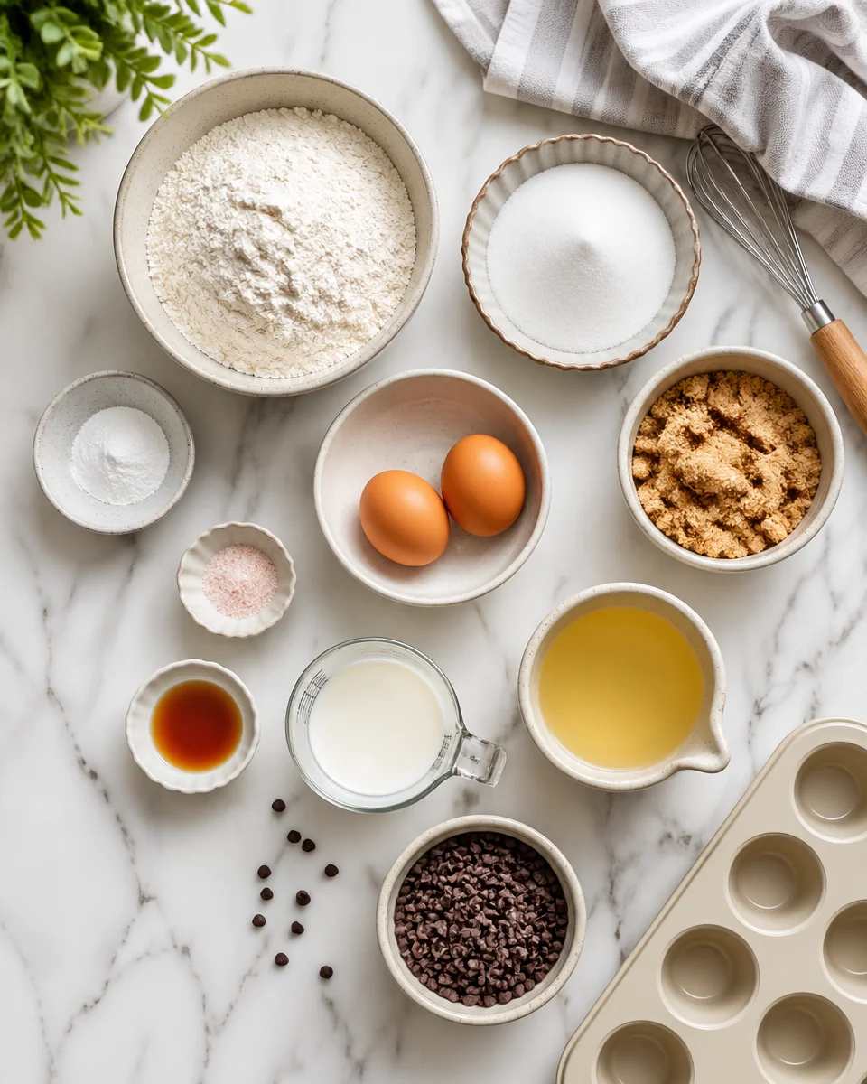 MINI CHOCOLATE CHIP MUFFINS