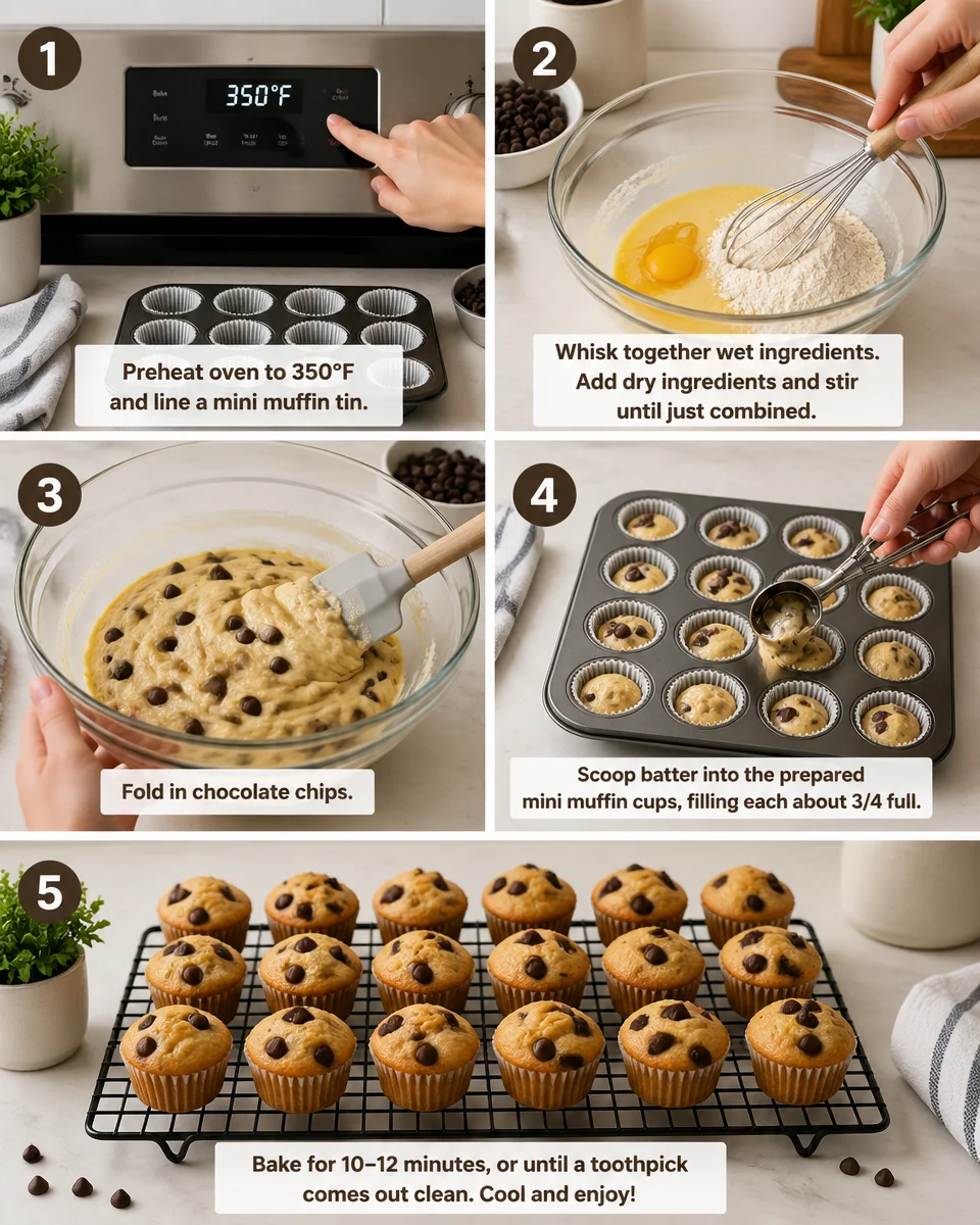 MINI CHOCOLATE CHIP MUFFINS