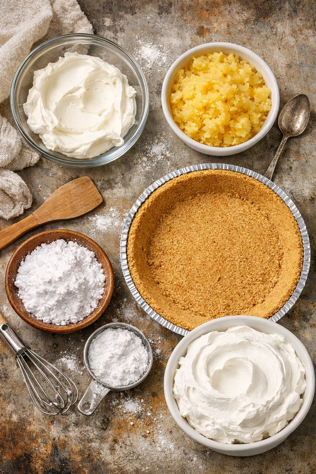 NO BAKE PINEAPPLE PIE