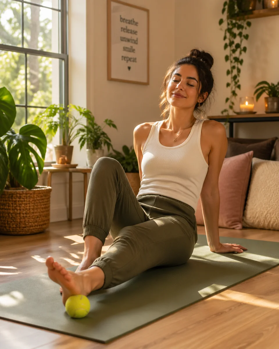 Rolling A Tennis Ball Under Your Foot Can Ease More Than Your Foot