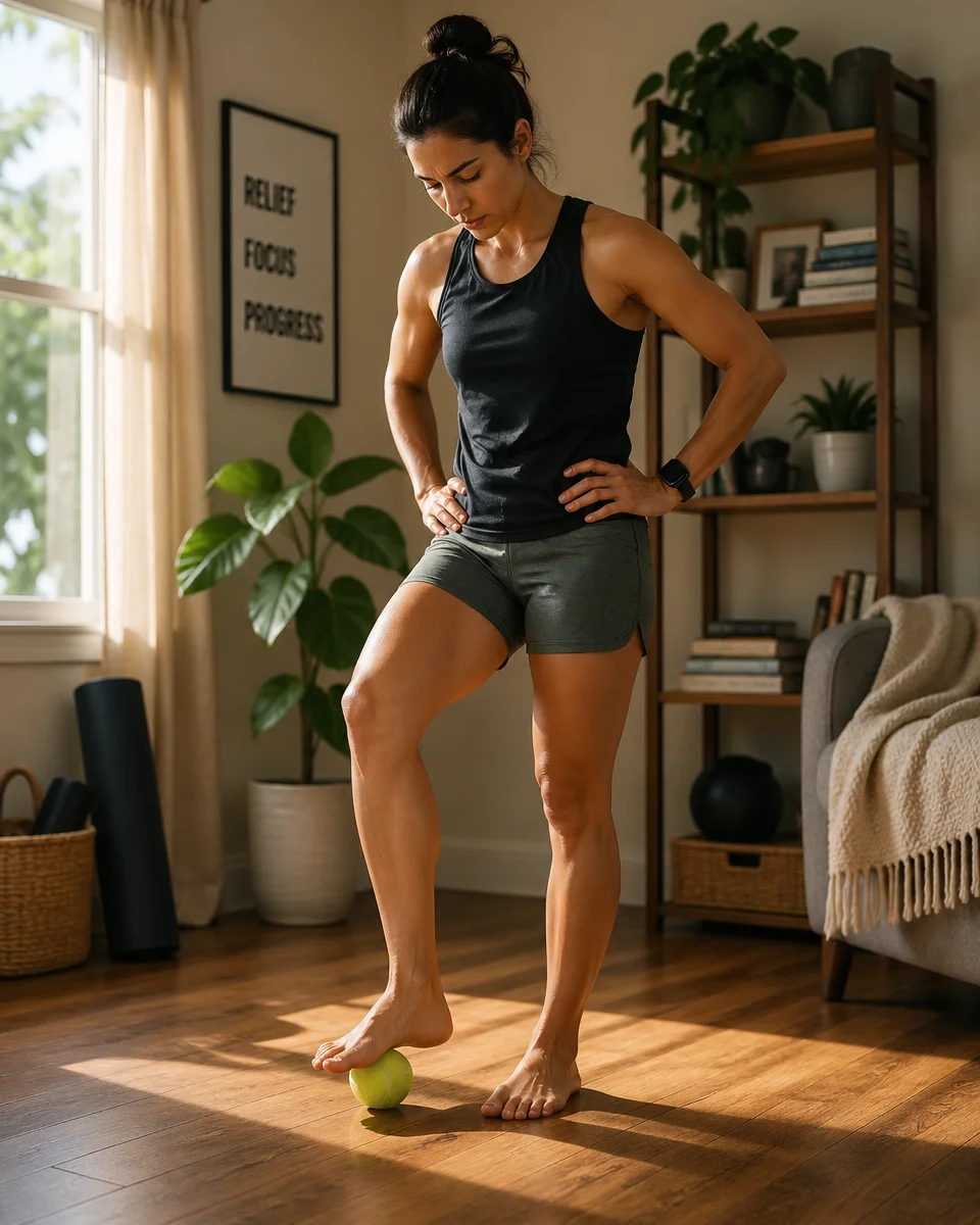 Rolling A Tennis Ball Under Your Foot Can Ease More Than Your Foot