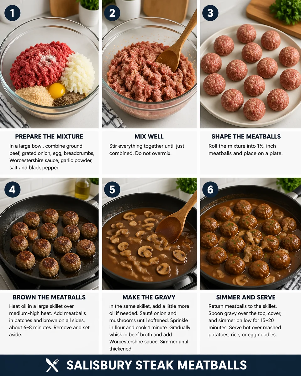 Salisbury Steak Meatballs