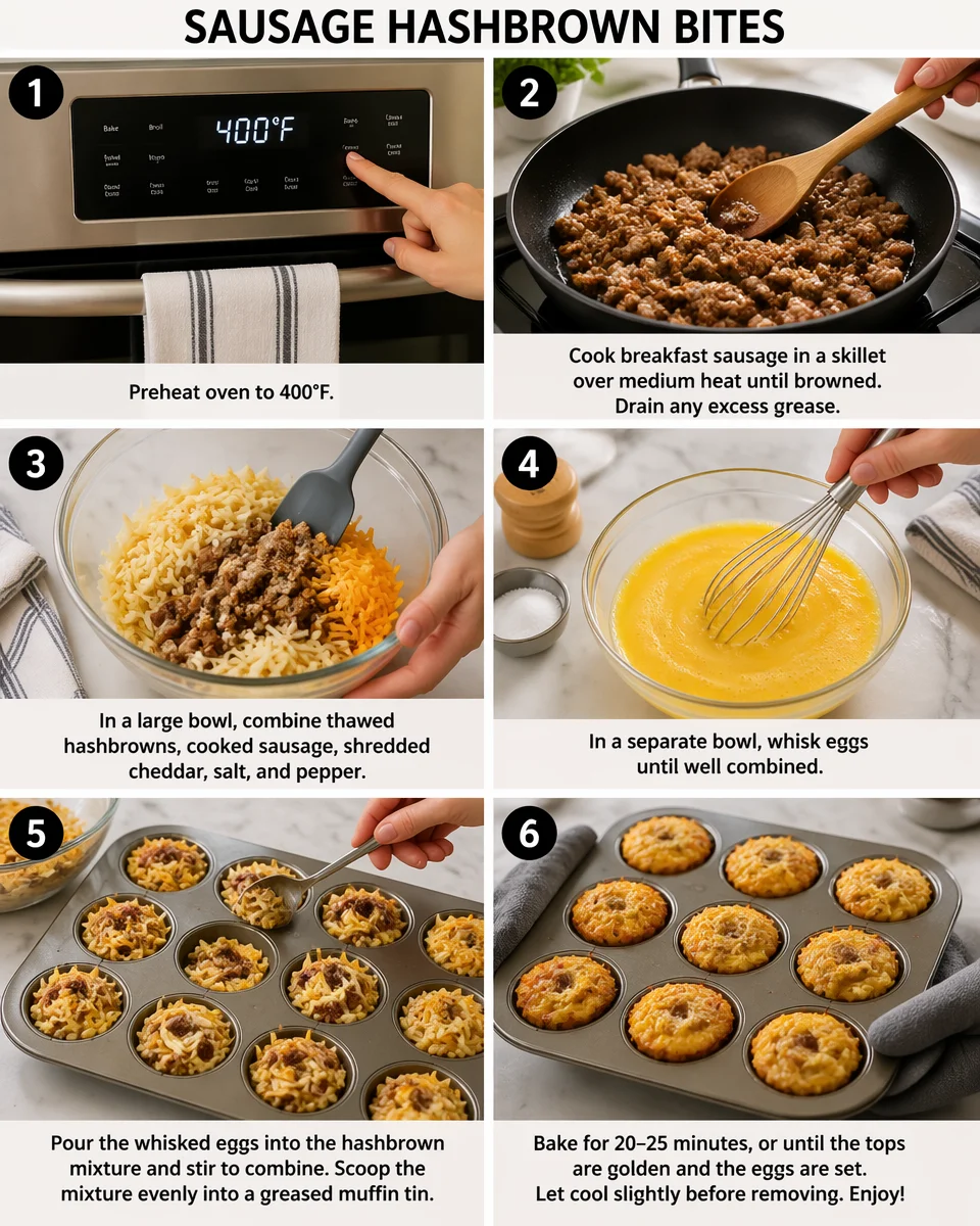 Sausage Hashbrown Bites