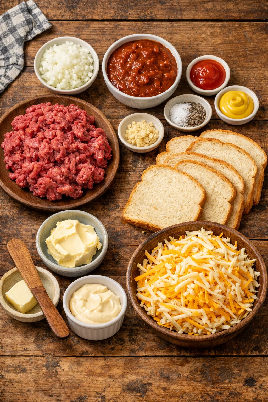 Sloppy Joe Grilled Cheese