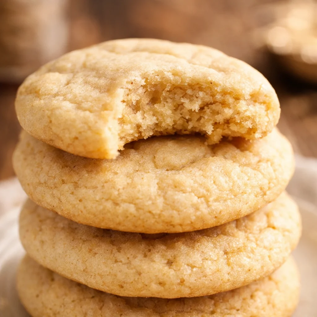Plate of soft sugar cookies with frosting and sprinkles.