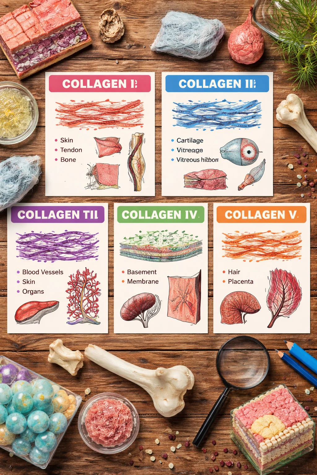 What These 5 Different Types Of Collagen Mean For Your Health