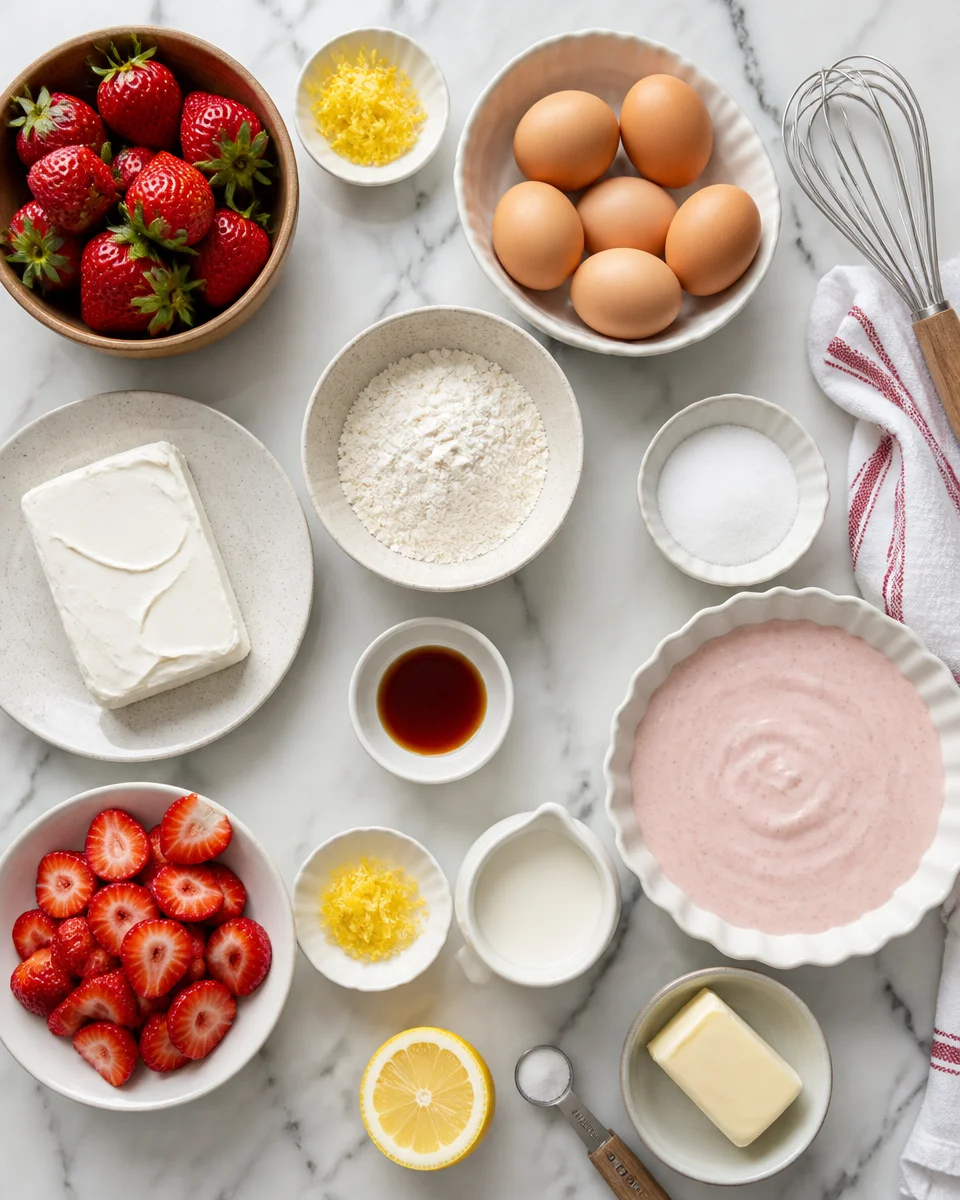 Baby Strawberry Cream Cheese Impossible Pies