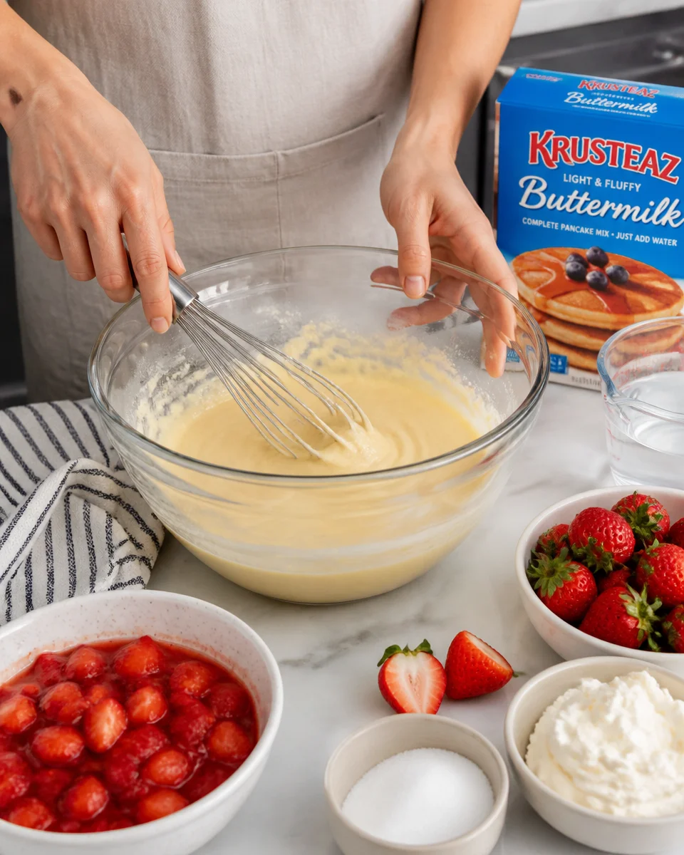 Baby Strawberry Cream Cheese Impossible Pies