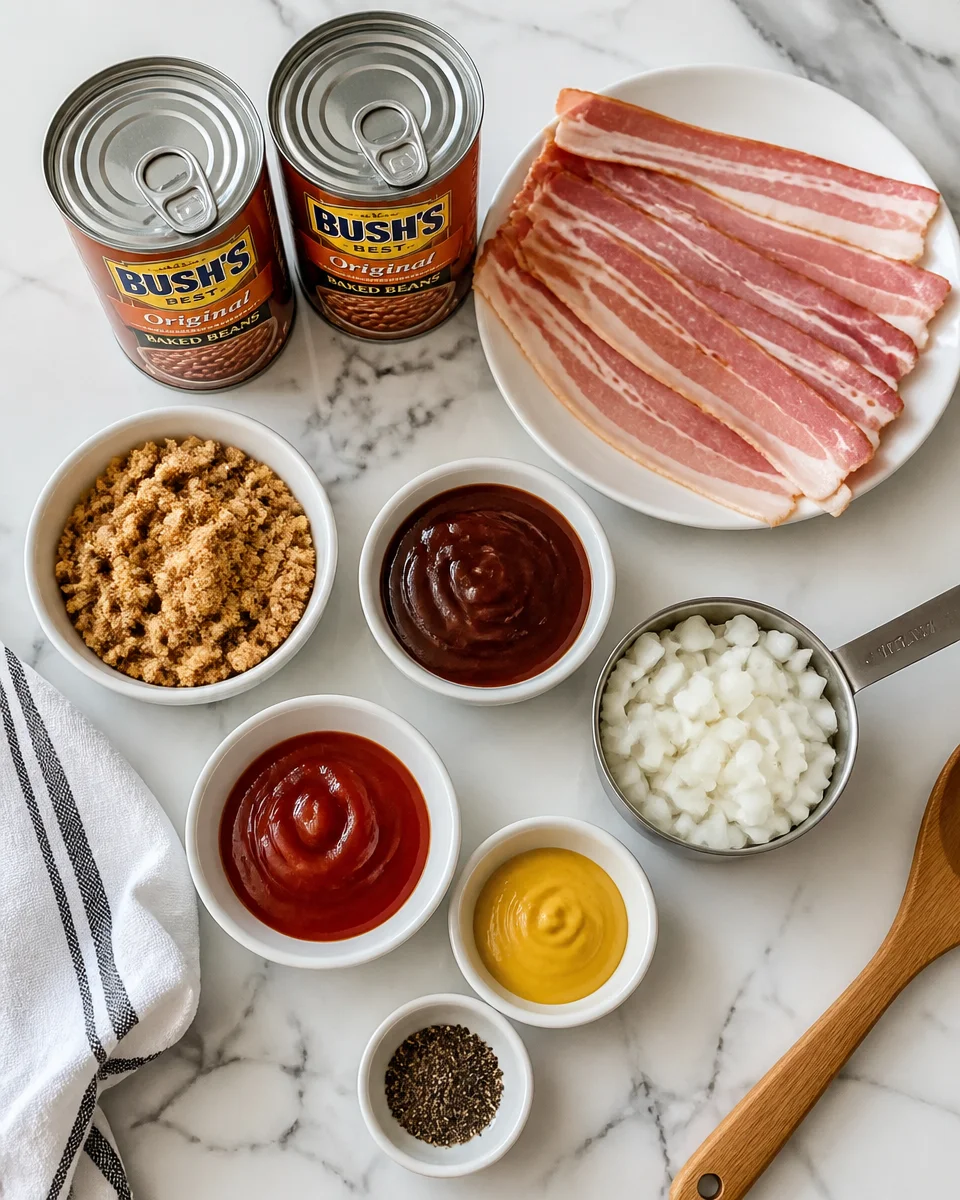 BBQ Baked Beans with Bacon and Brown Sugar