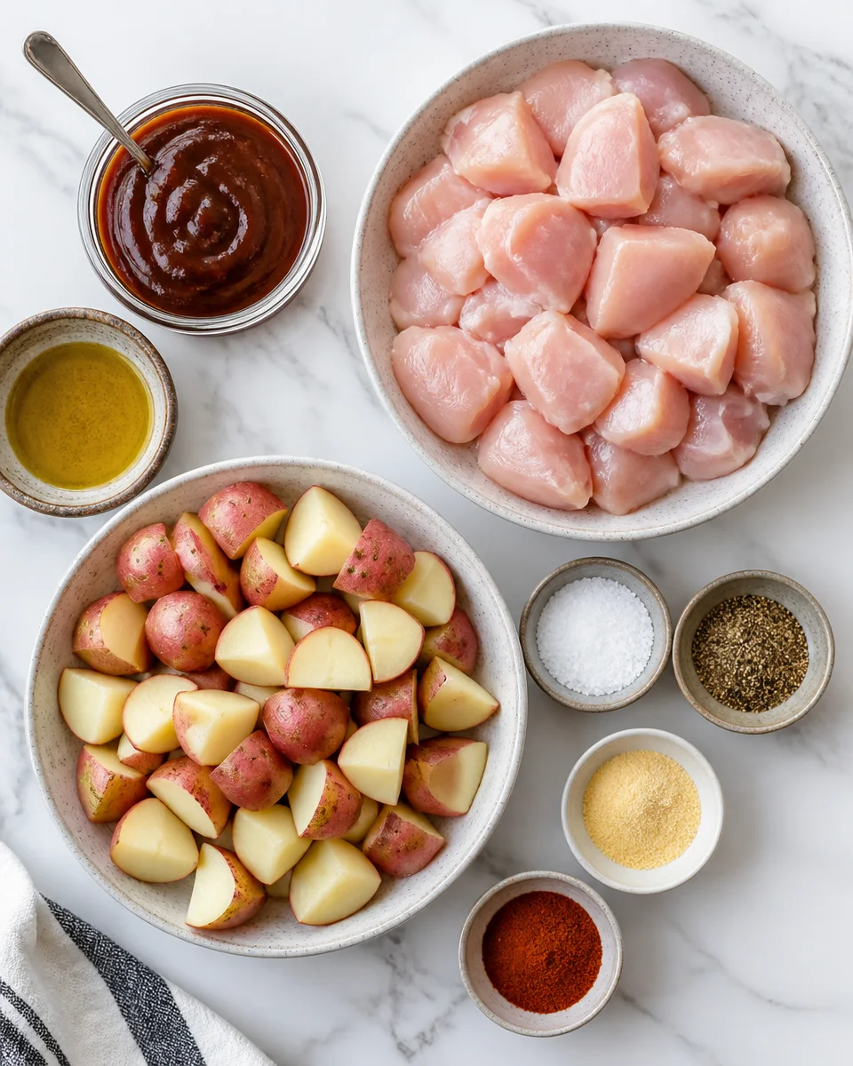 BBQ Chicken and Potato Foil Packets