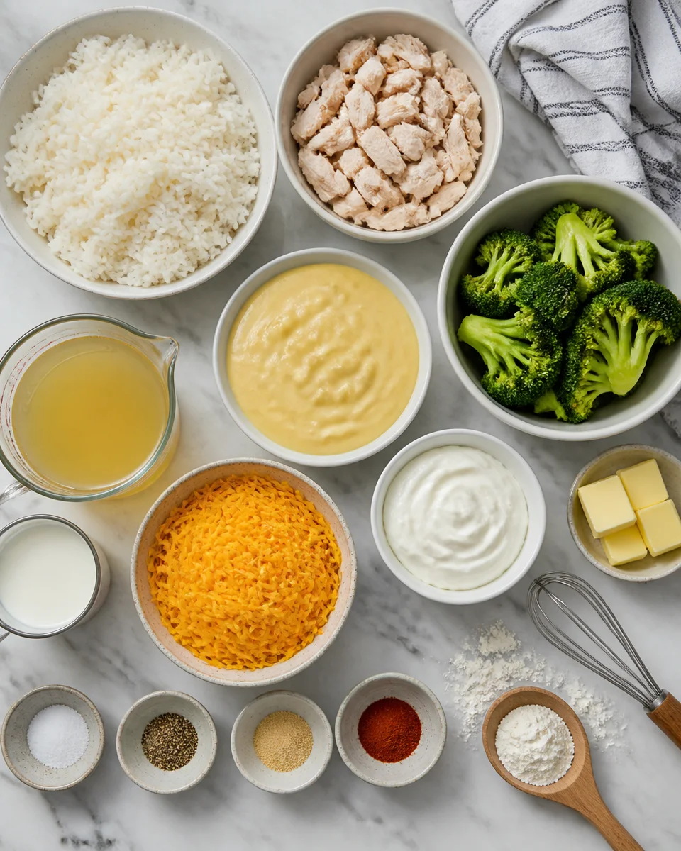 Chicken Broccoli Rice Casserole with Cream of Chicken