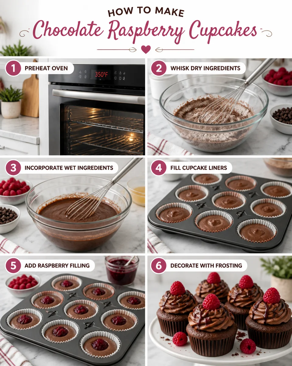 Chocolate Raspberry Heaven Cupcakes