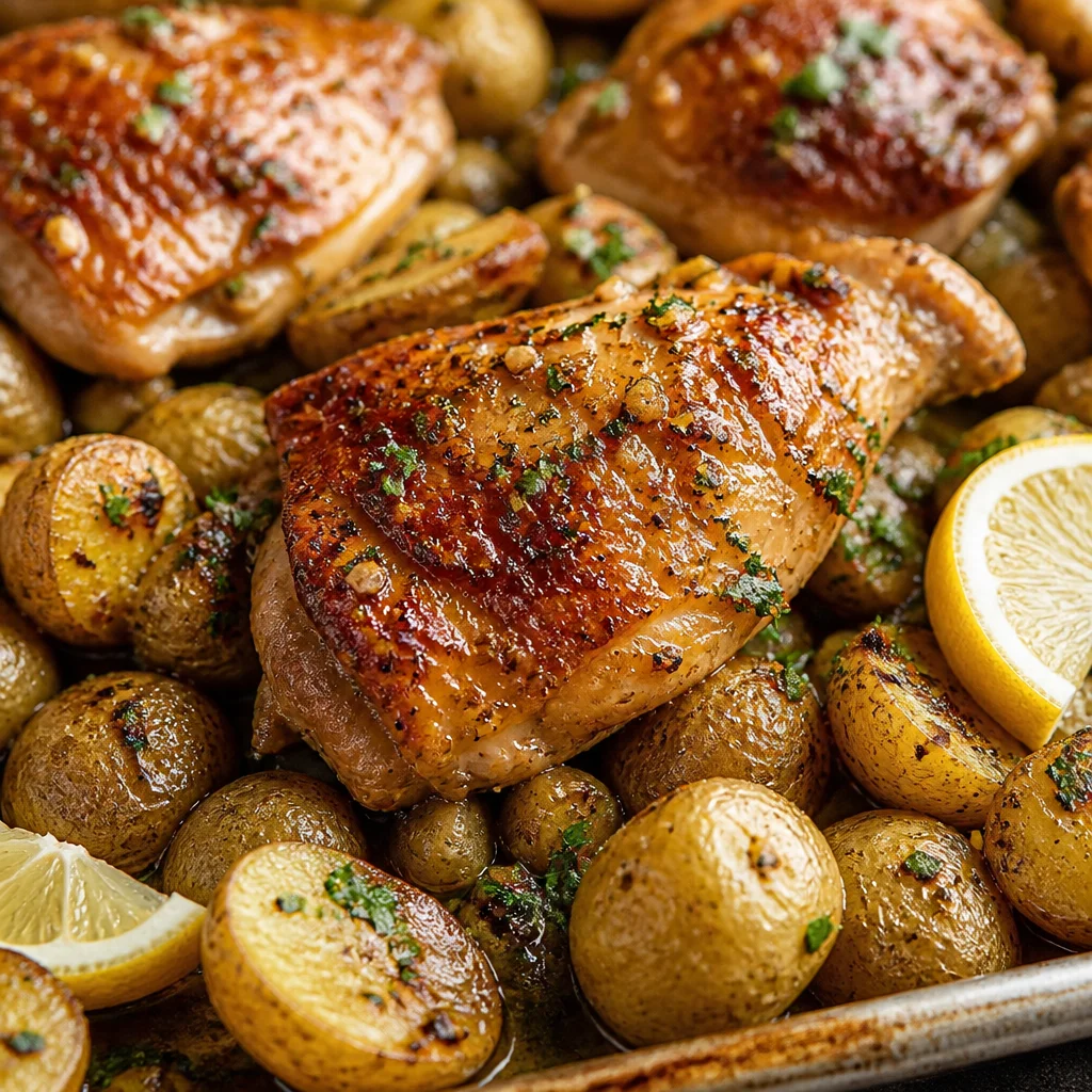 Delicious Cowboy Butter Chicken Thighs coated in rich homemade butter sauce