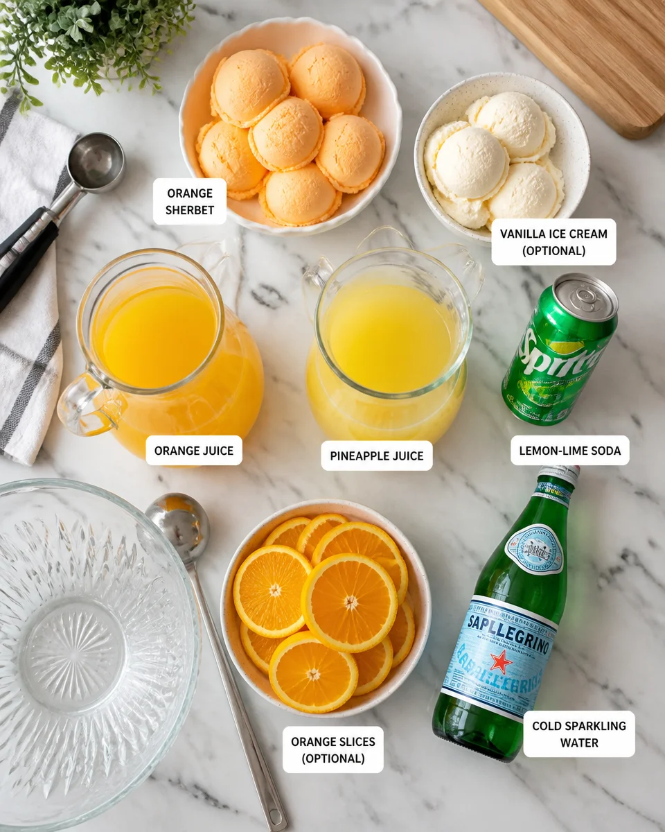 Creamy Orange Dreamsicle Punch