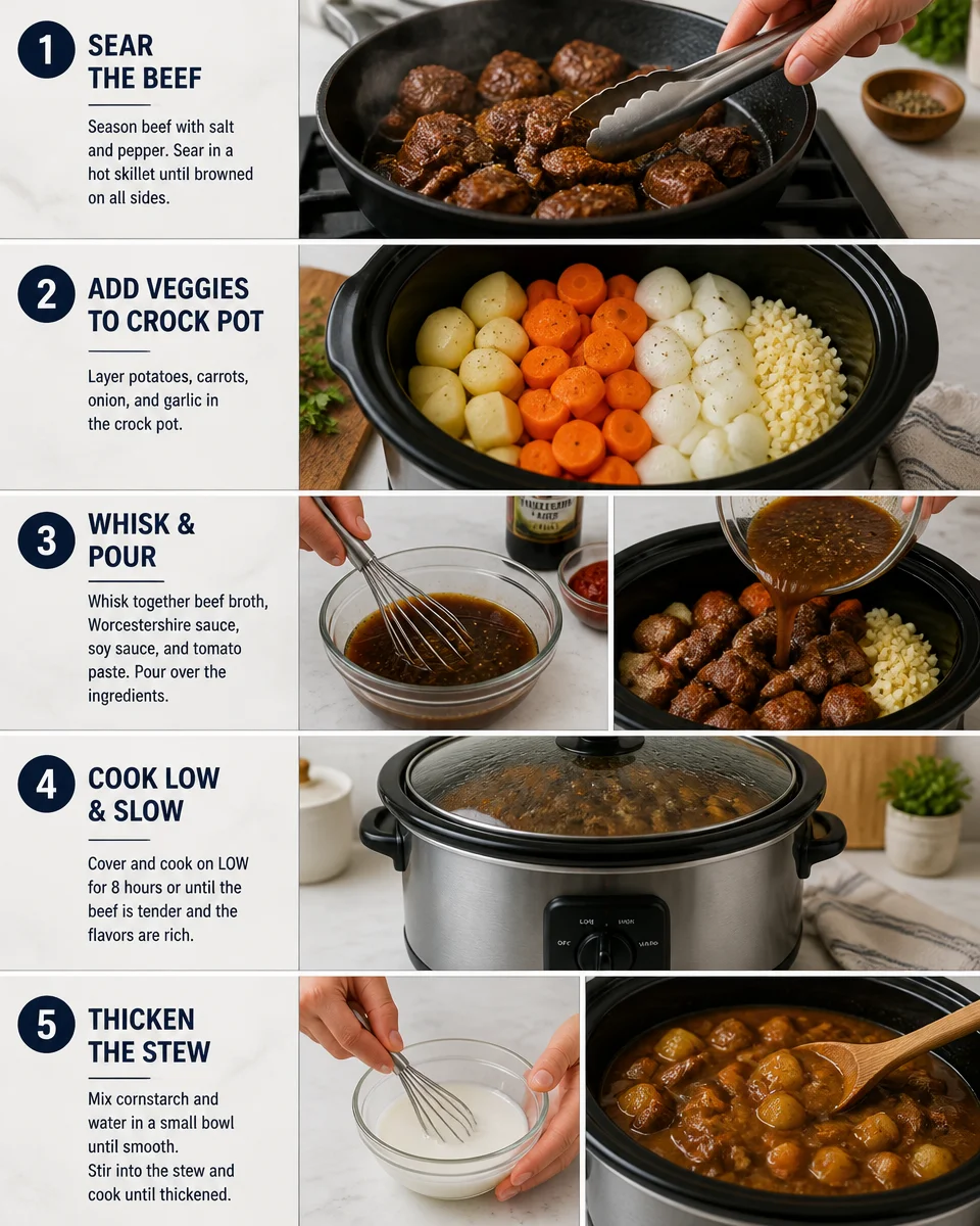 Crock Pot Beef Stew with Potatoes and Carrots