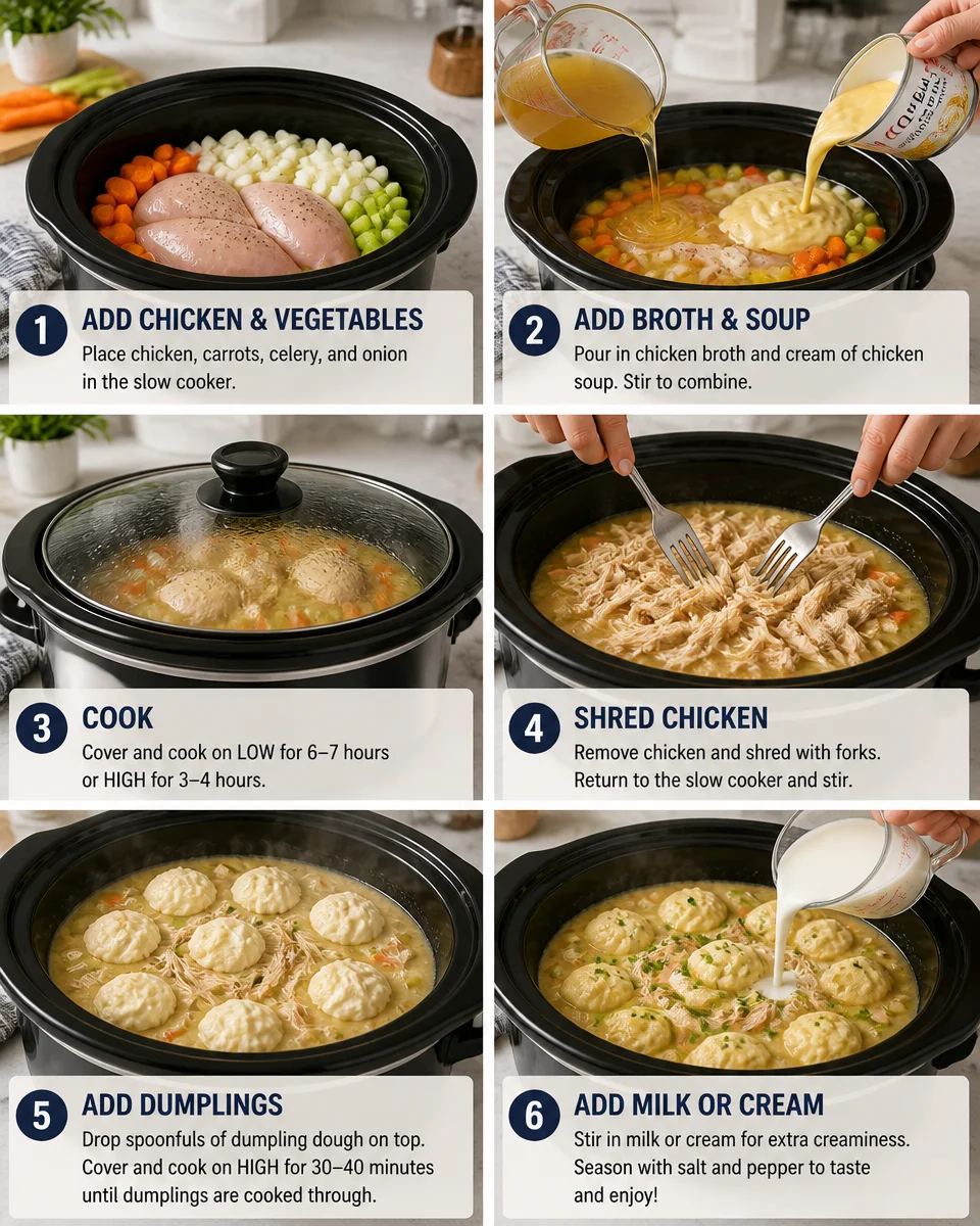Crock Pot Chicken and Dumplings