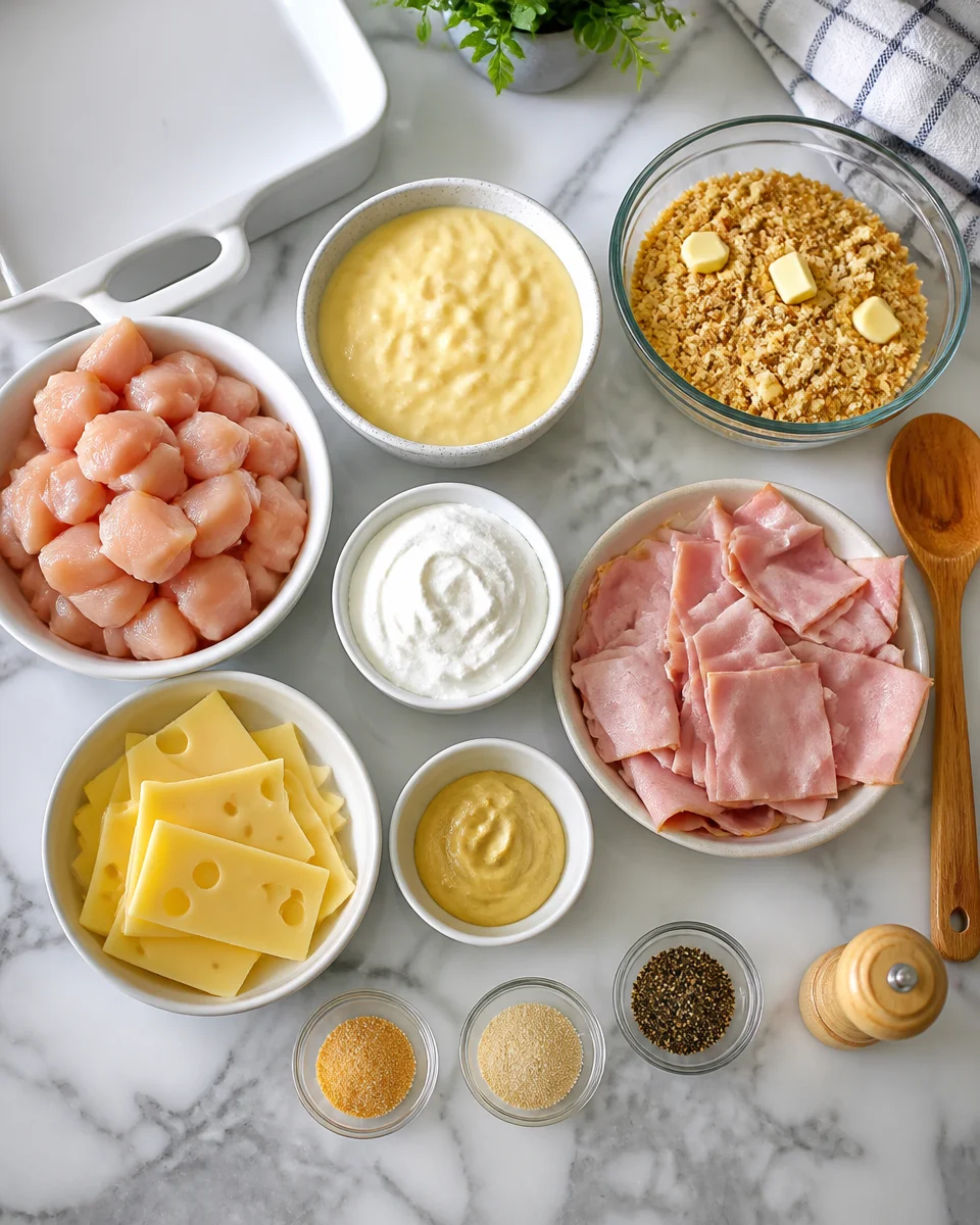 Crock Pot Chicken Cordon Bleu Casserole