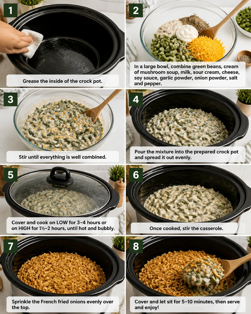Crock Pot Green Bean Casserole