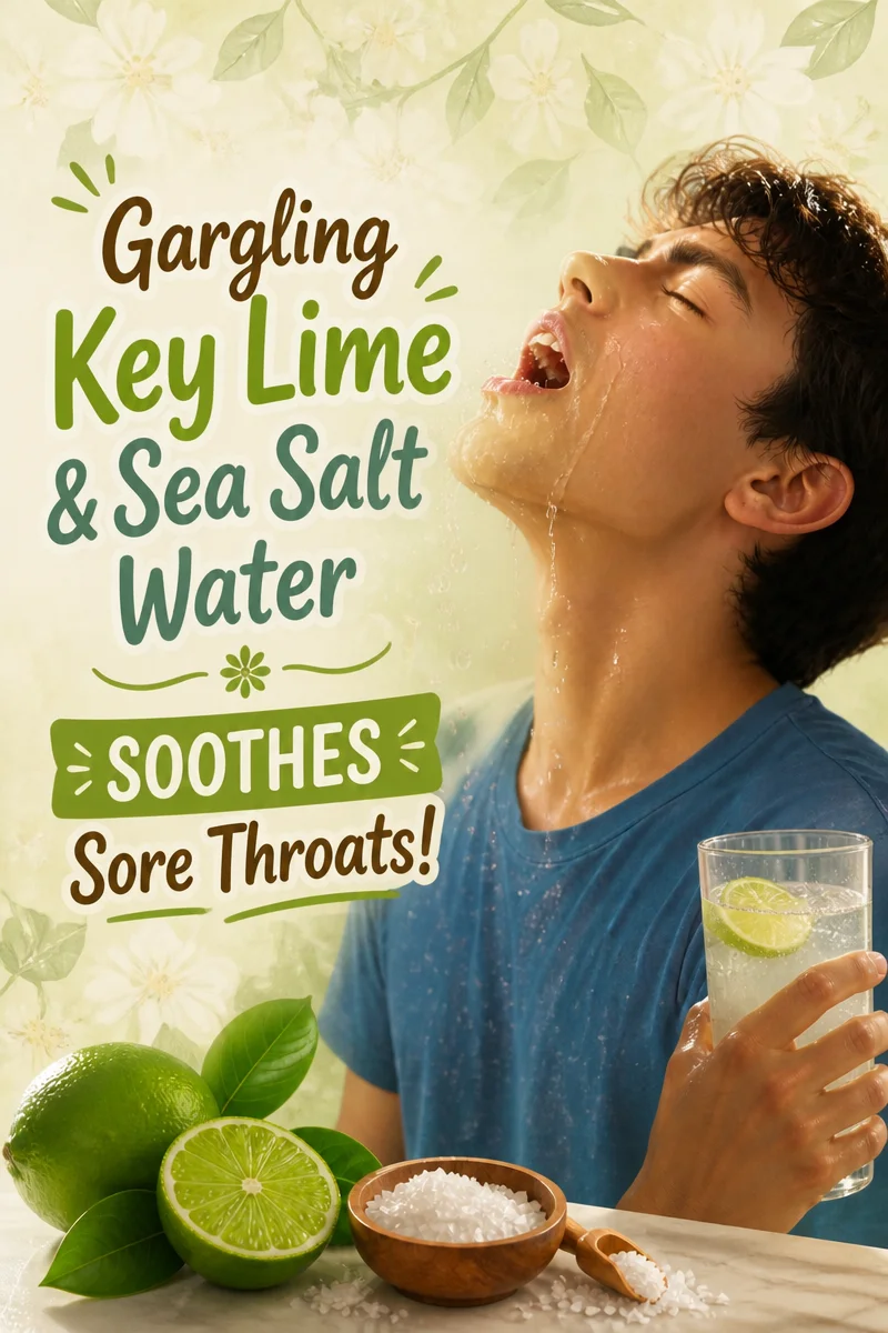 Did You Know Gargling Key Lime And Sea Salt Water Can Soothe A Sore Throat