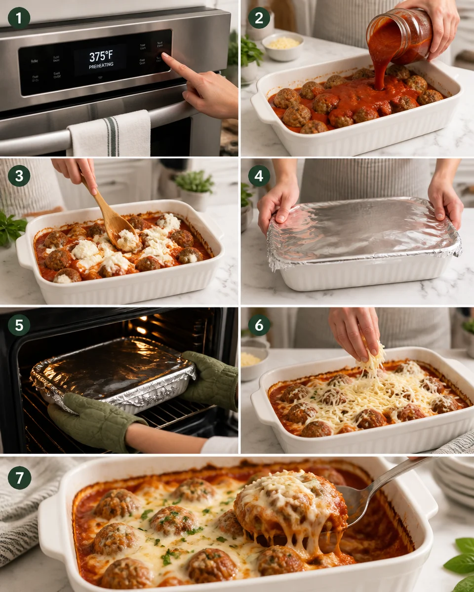 Dump and Bake Meatball Casserole (No Boiling Required!)