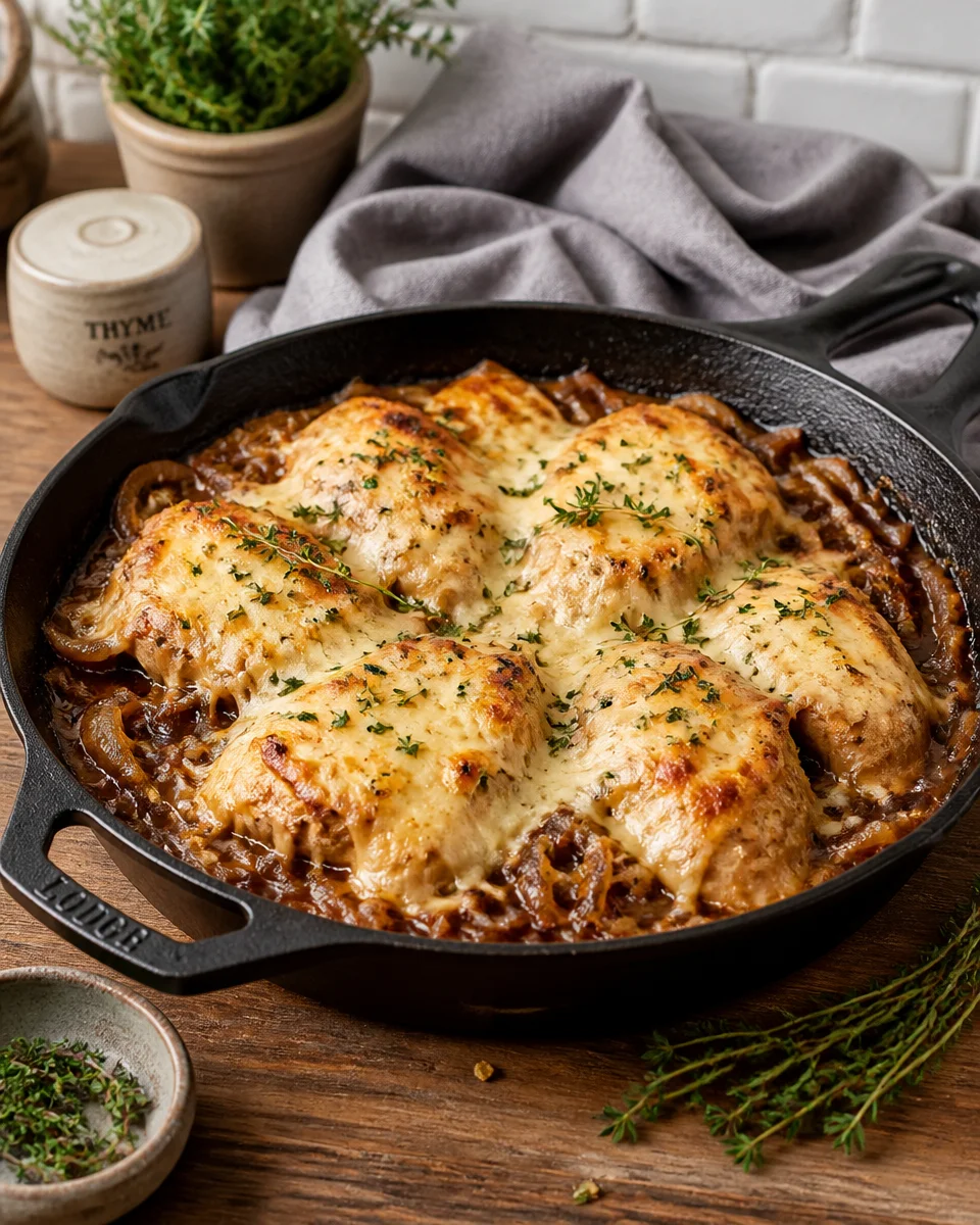 French Onion Chicken Bake (One Pan, 30 Minutes!)