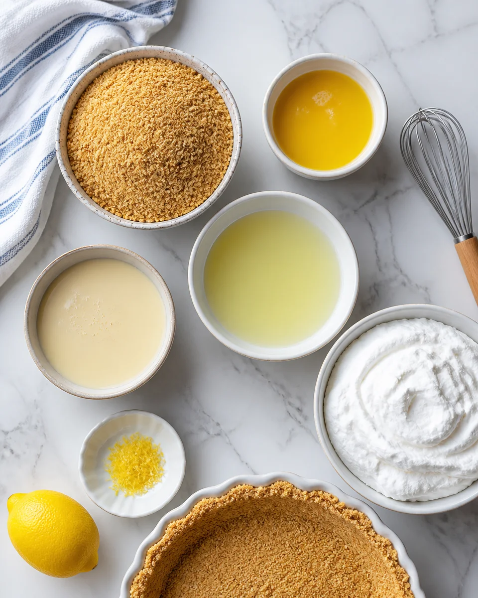 Frozen Lemonade Pie with Graham Cracker Crust