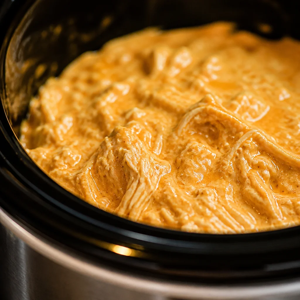 Creamy Game Day Buffalo Chicken Dip with Cream Cheese served in a bowl