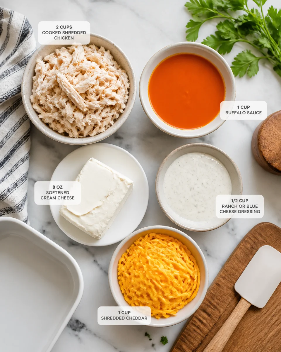 Game Day Buffalo Chicken Dip with Cream Cheese