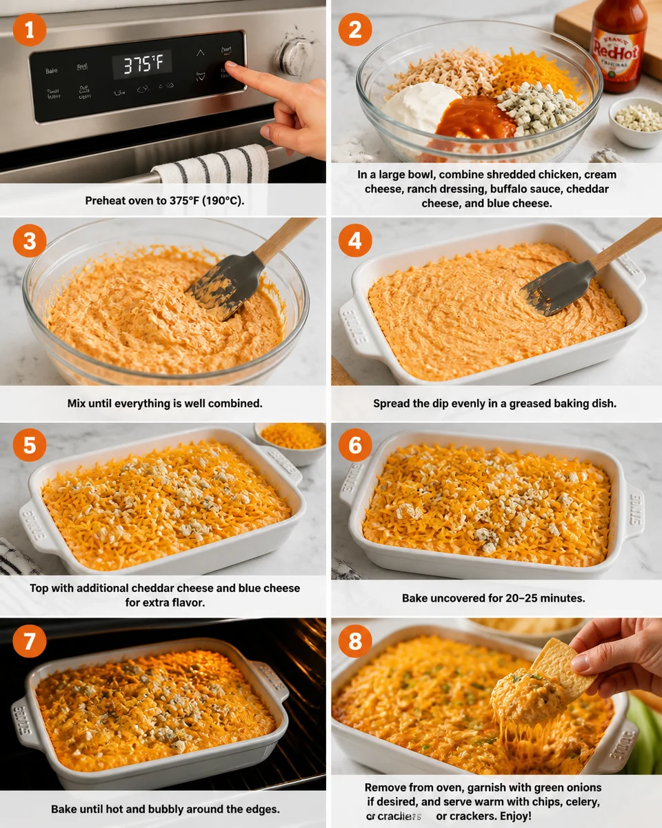Game Day Buffalo Chicken Dip with Cream Cheese
