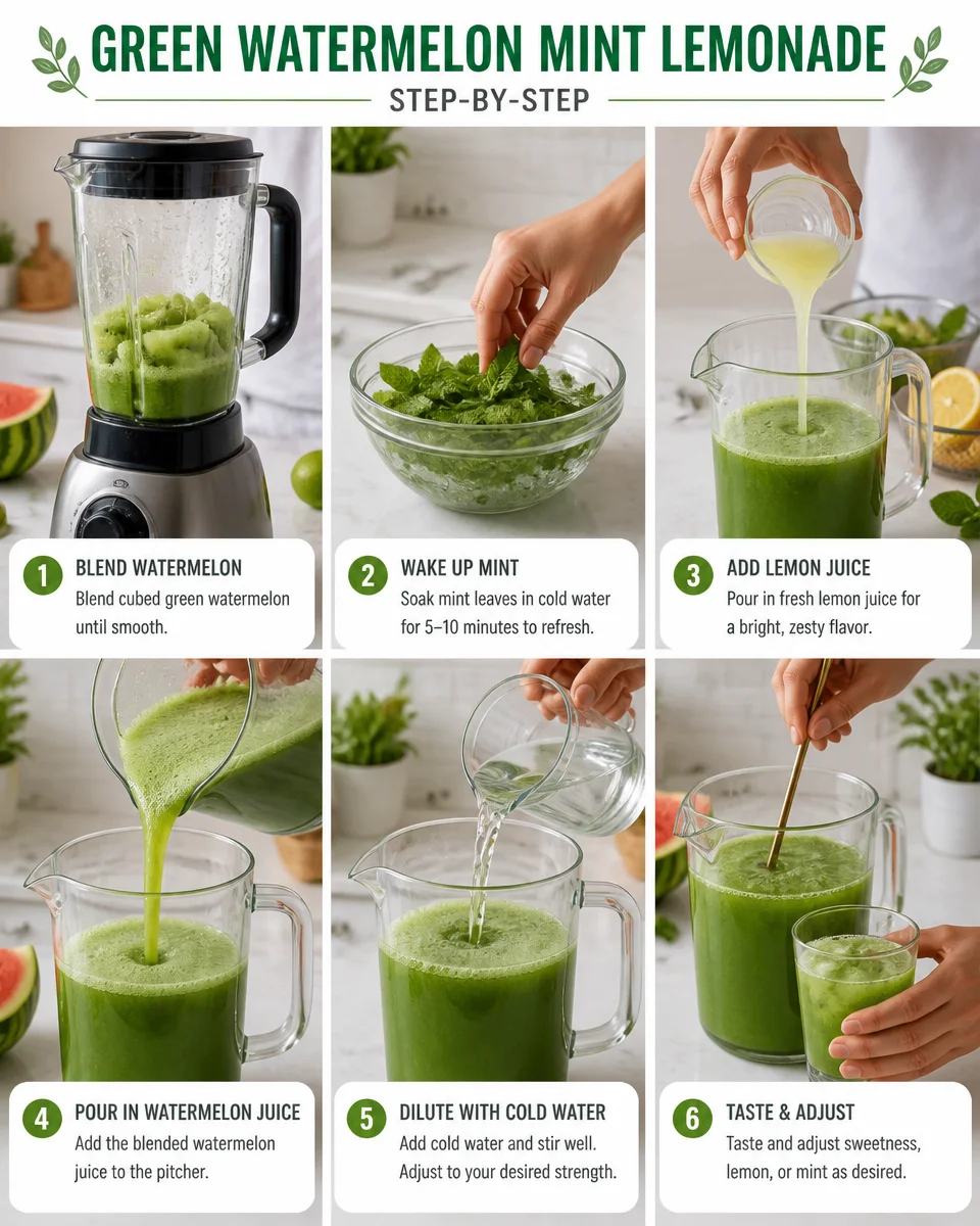 Green Watermelon Mint Lemonade