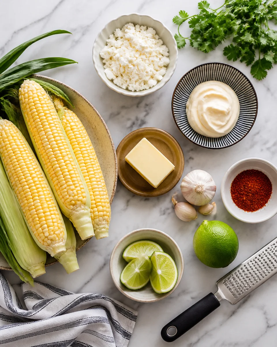 Grilled Corn on the Cob with Elote Butter