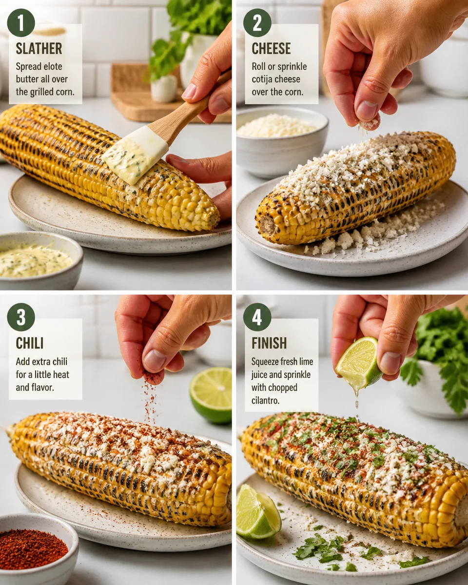 Grilled Corn on the Cob with Elote Butter