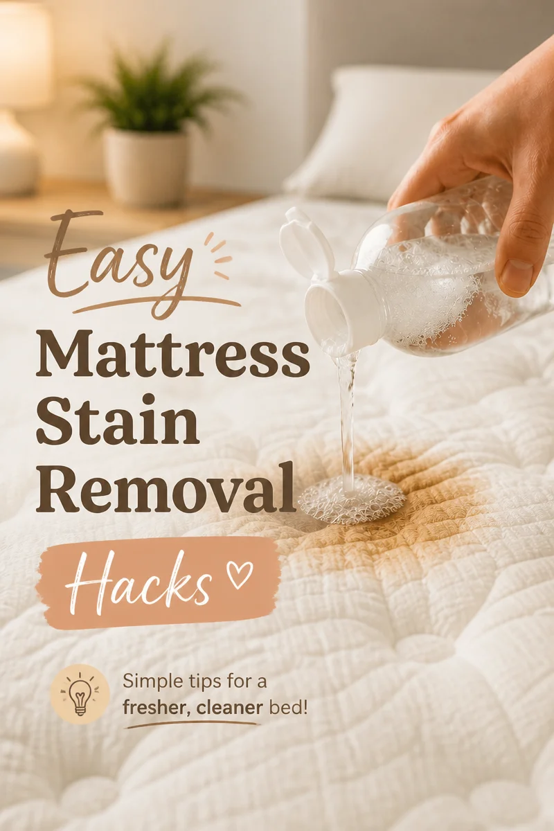 How To Remove Mattress Stains With Simple Household Hacks