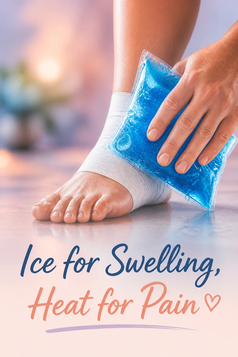 Ice For Fresh Swelling, Heat For Tight Achy Pain