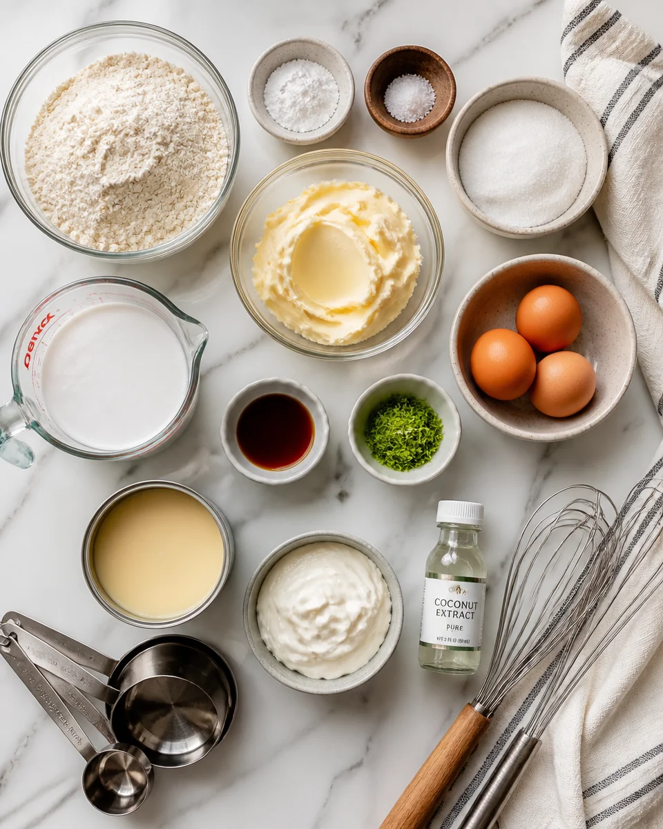 Key Lime Coconut Heaven Cupcakes