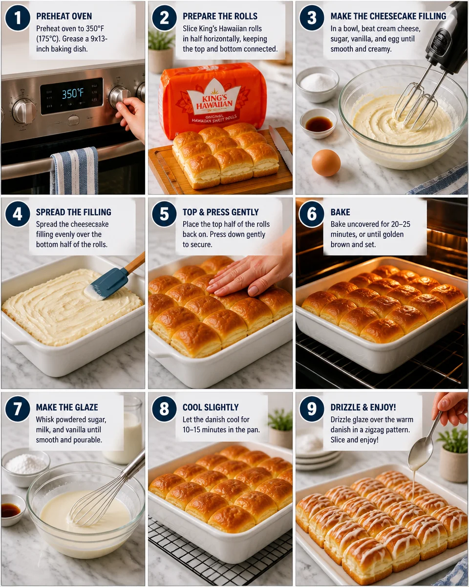 King's Hawaiian Cheesecake Danish