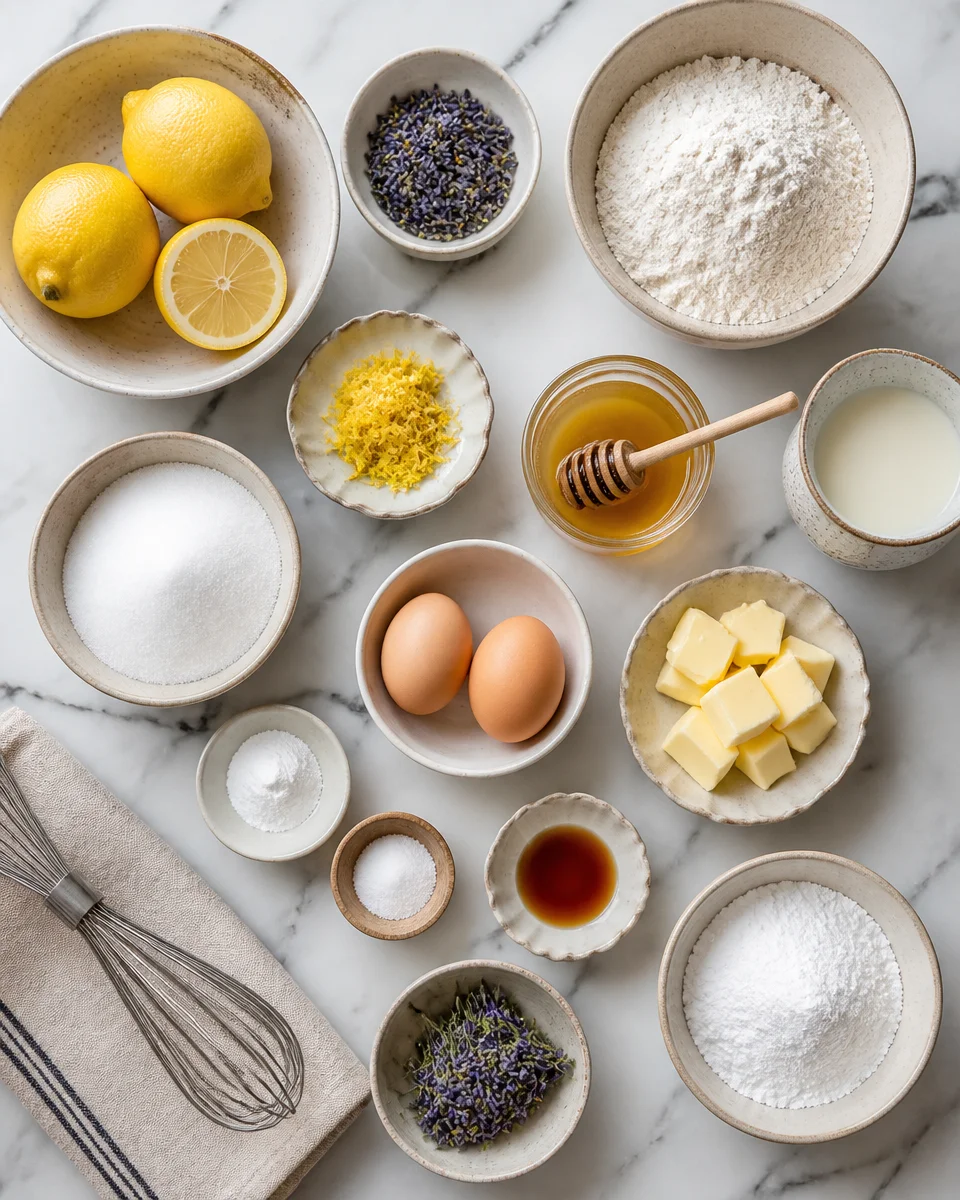 Lavender Honey Lemon Heaven Cupcakes