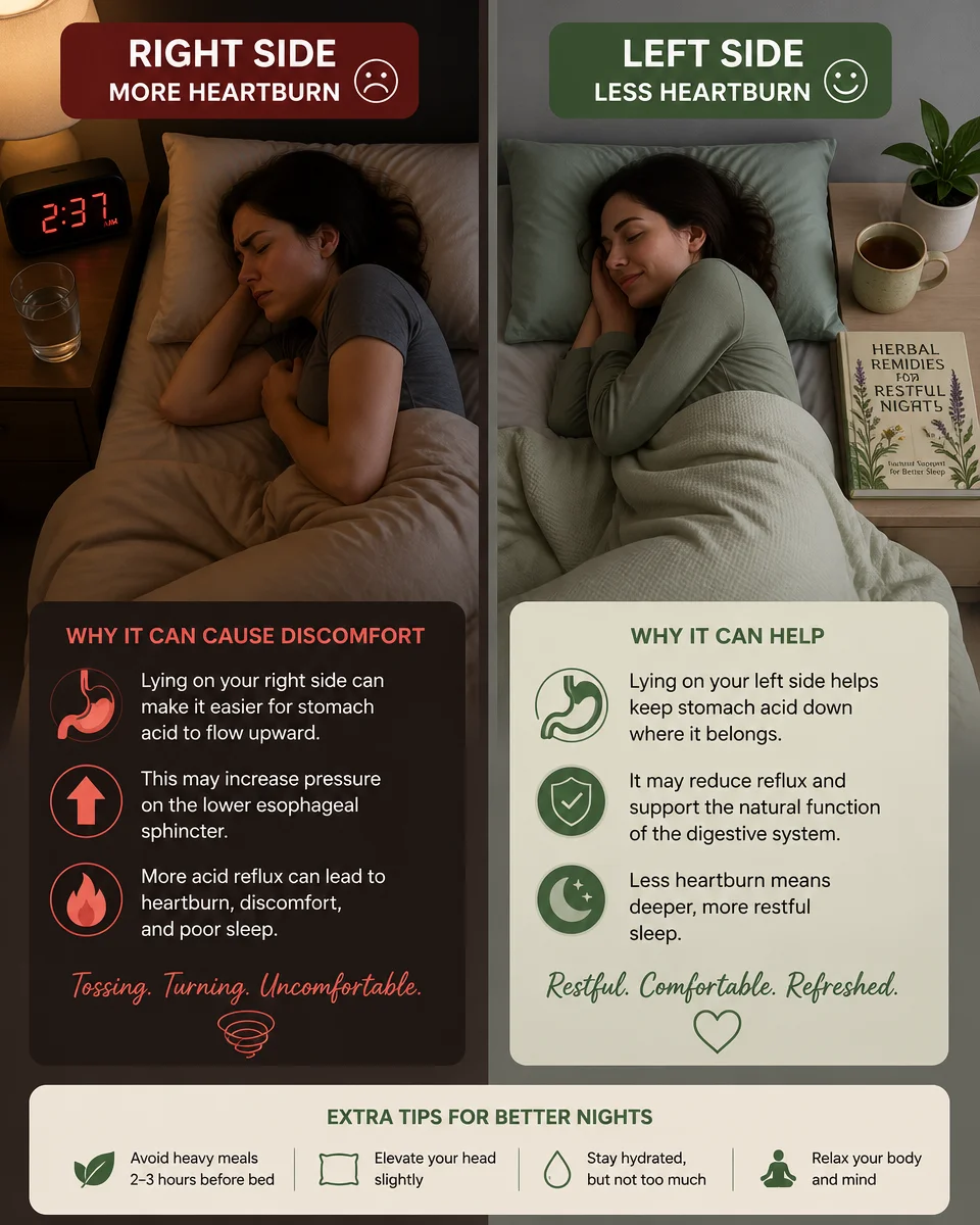 Left-Side Sleeping Can Calm Nighttime Heartburn And Digestive Upsets