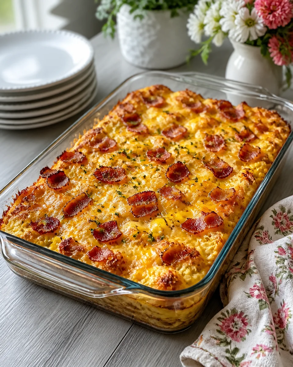 Maple Bacon and Egg Breakfast Casserole